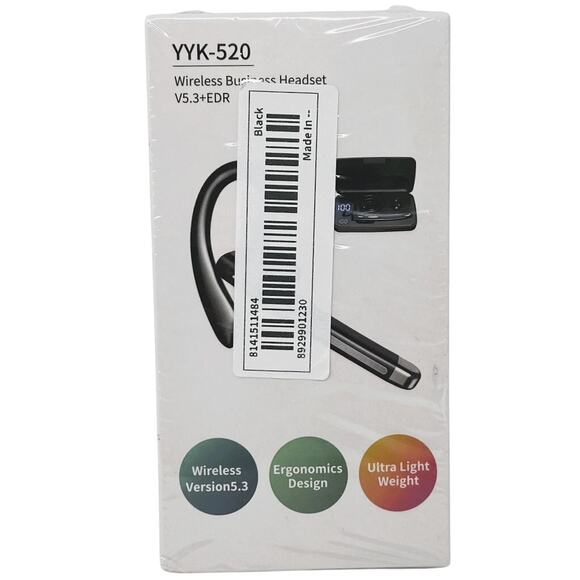 NWT ~ Wireless Headset ~ Siri ~ Mute~ Long Battery Life~ Bluetooth ~Noise Cancel - Picture 3 of 11